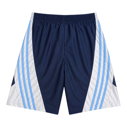 Adidas Basketball Shorts Navy Blau Hellblau Gr. L 14/16 Youth Vintage