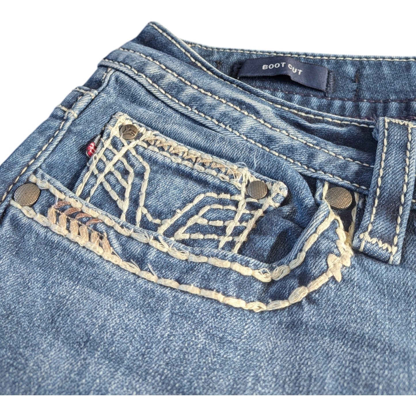 VIGOSS Heritage Fit Boot Cut Jeans W32 / DE 42 Blue Washed Y2K