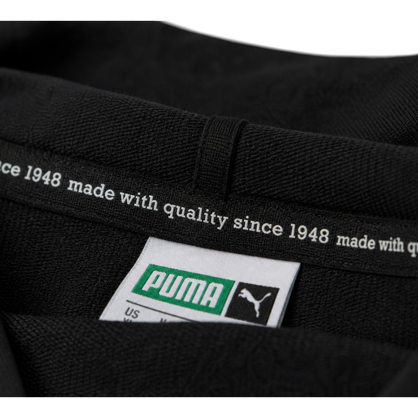 PUMA Kurzarm Hoodie Half-Zip Schwarz/Weiß – Oversized Fit mit Kapuze & Logo Details (XL)