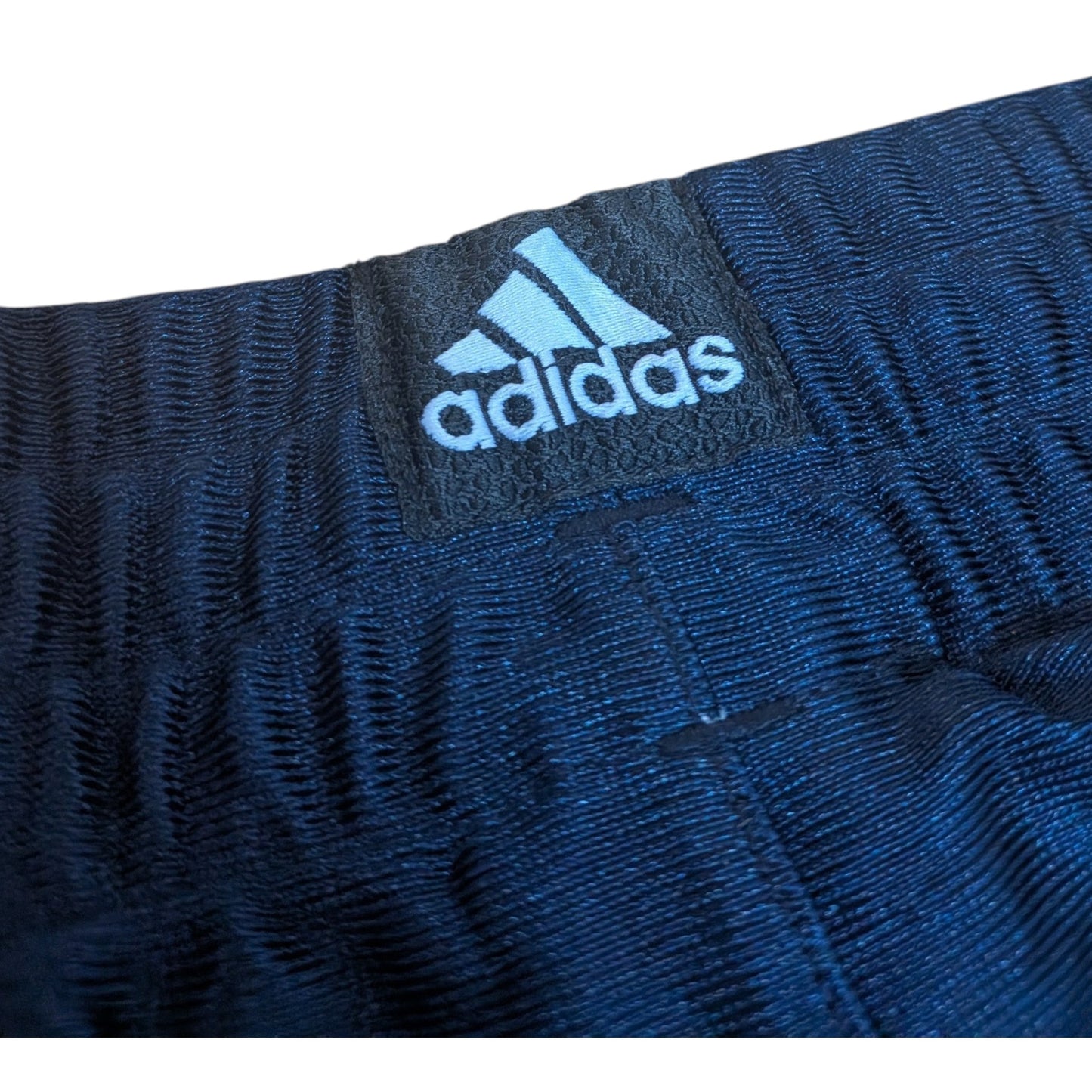 Adidas Basketball Shorts Navy Blau Hellblau Gr. L 14/16 Youth Vintage