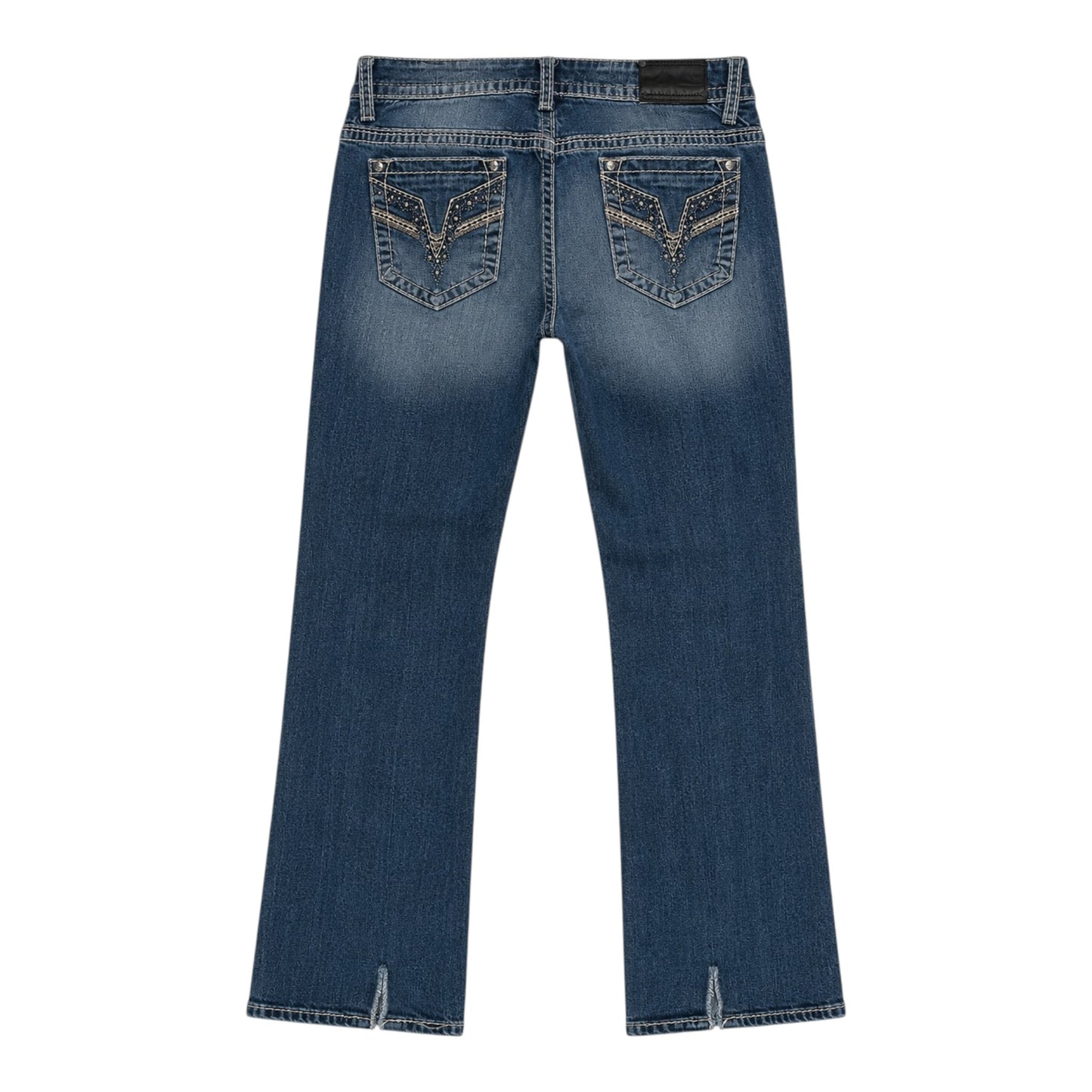 Vigoss The Chelsea Straight Jeans W34 / DE42 Y2K Strass Stickerei Bootcut