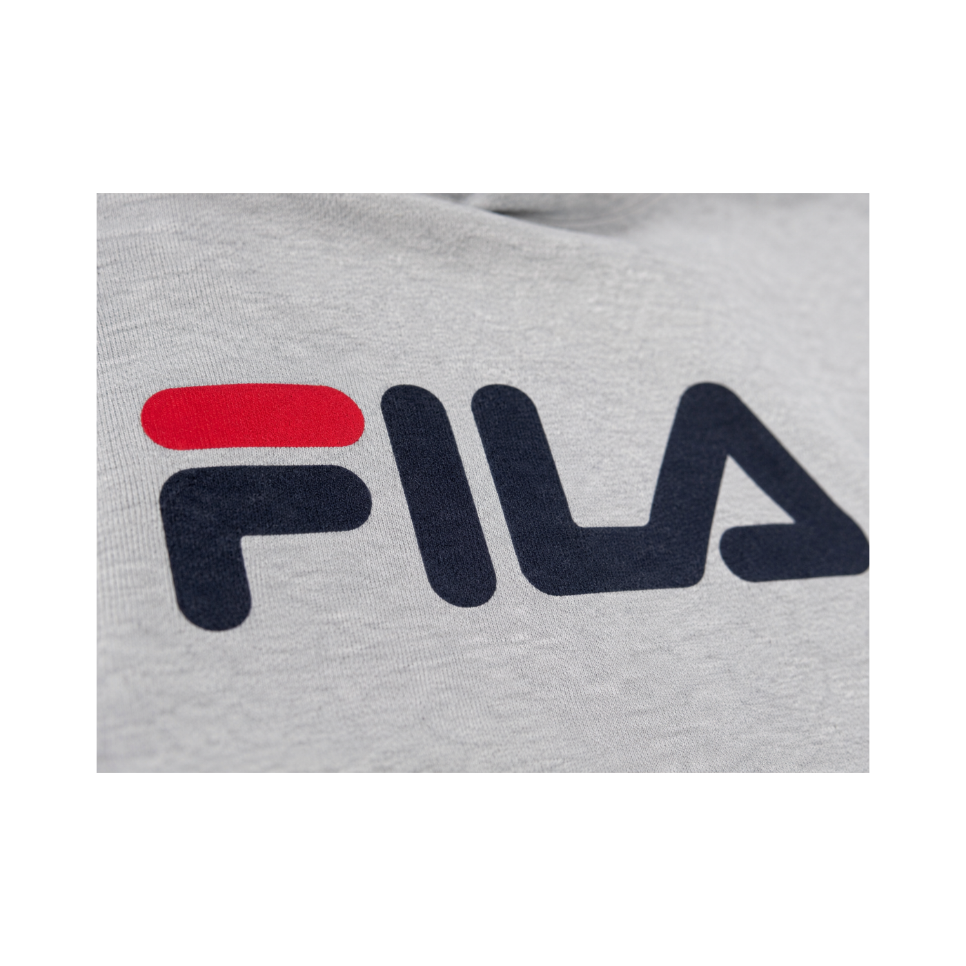 Vintage FILA Hoodie Grau Big Logo – Gr. M – 90s/Y2K