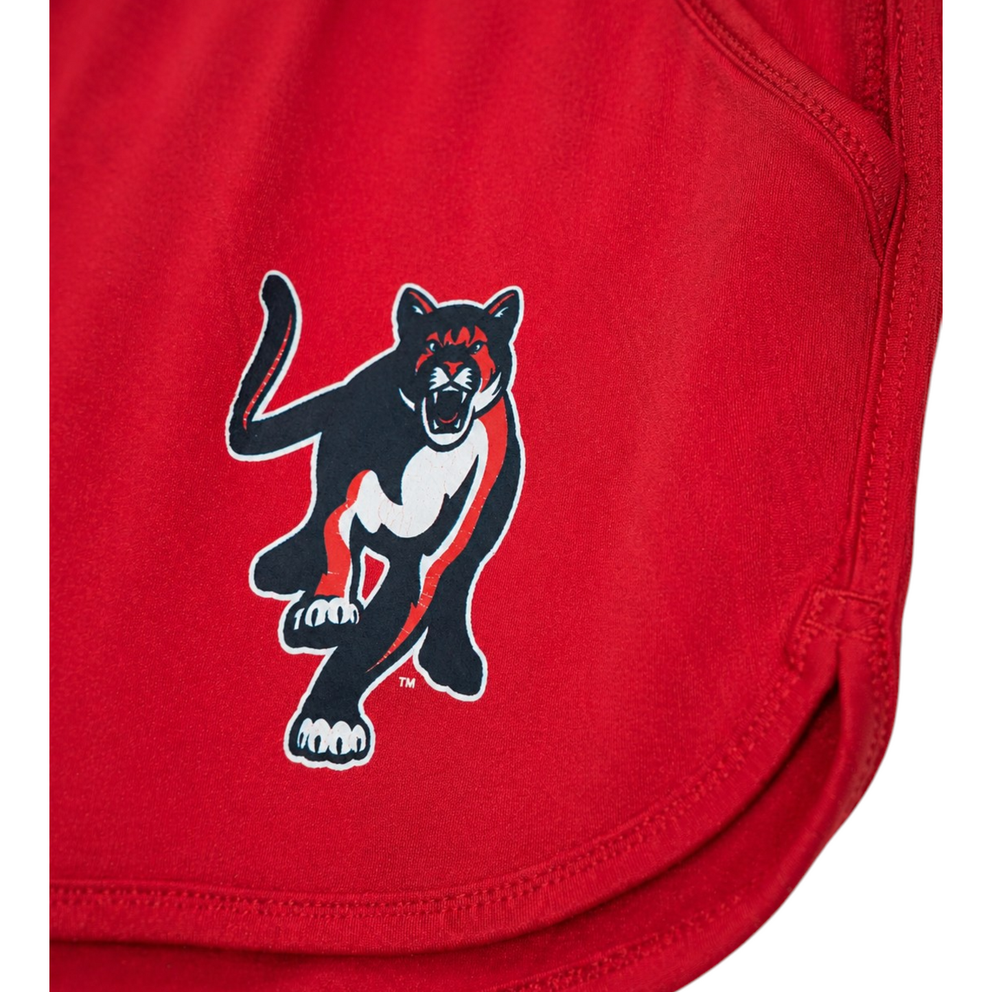 Under Armour Damen Sportshorts Rot mit Jaguar Print – Größe M