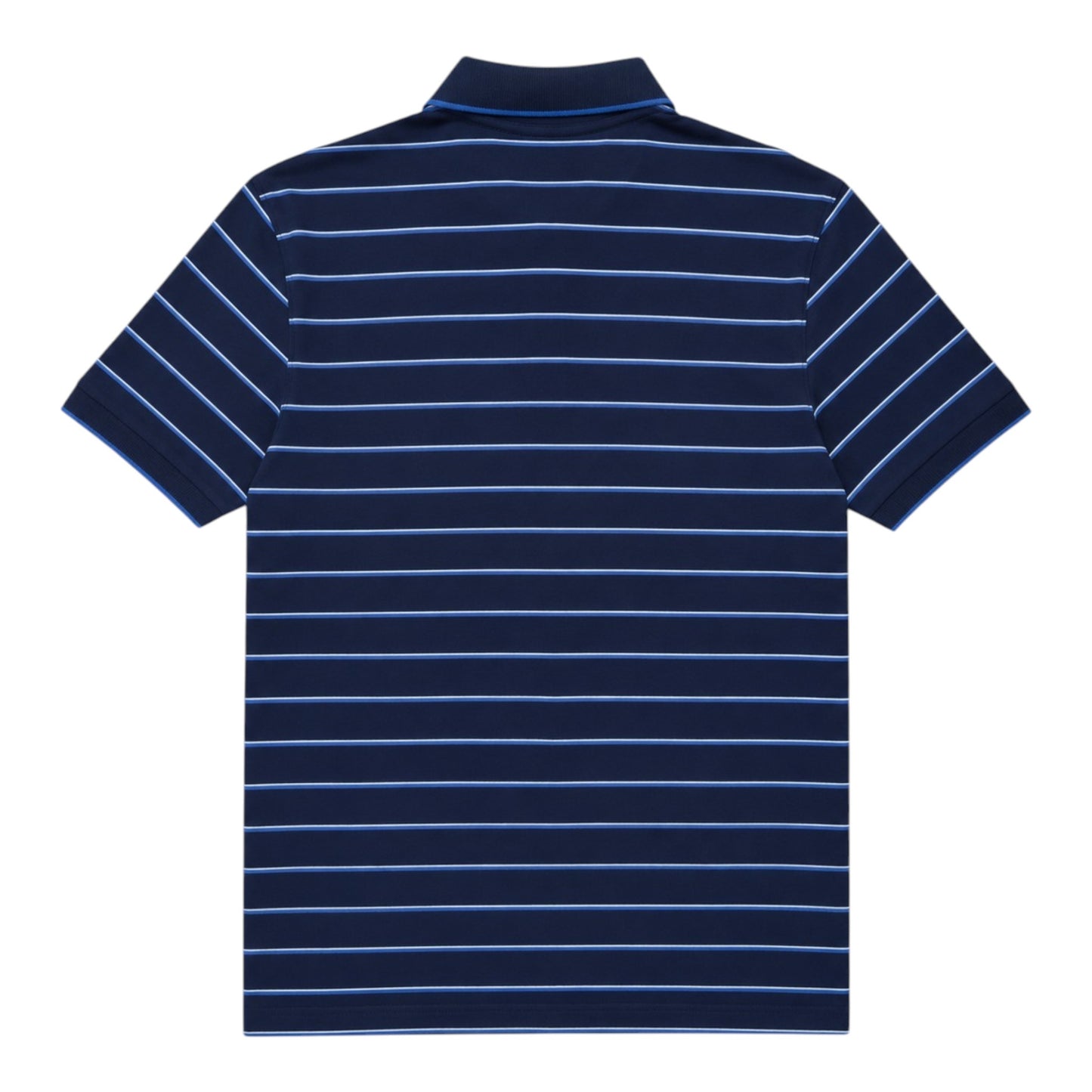 CHAPS Poloshirt Herren Gr. M Navy Blau Gestreift 100% Baumwolle Logo Preppy
