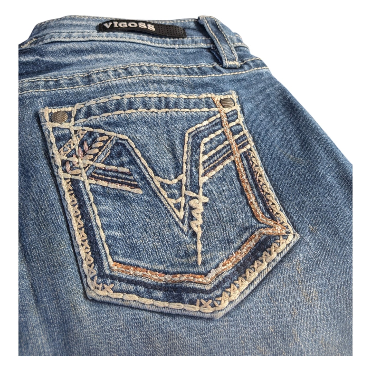 VIGOSS Heritage Fit Boot Cut Jeans W32 / DE 42 Blue Washed Y2K