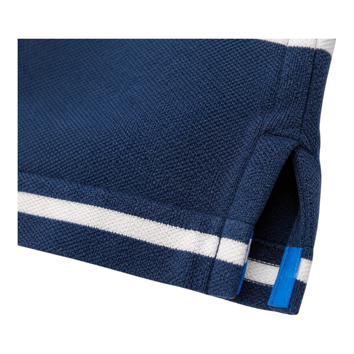 CHAPS Polo Shirt Blau Gestreift XL – 100% Baumwolle, Classic Fit