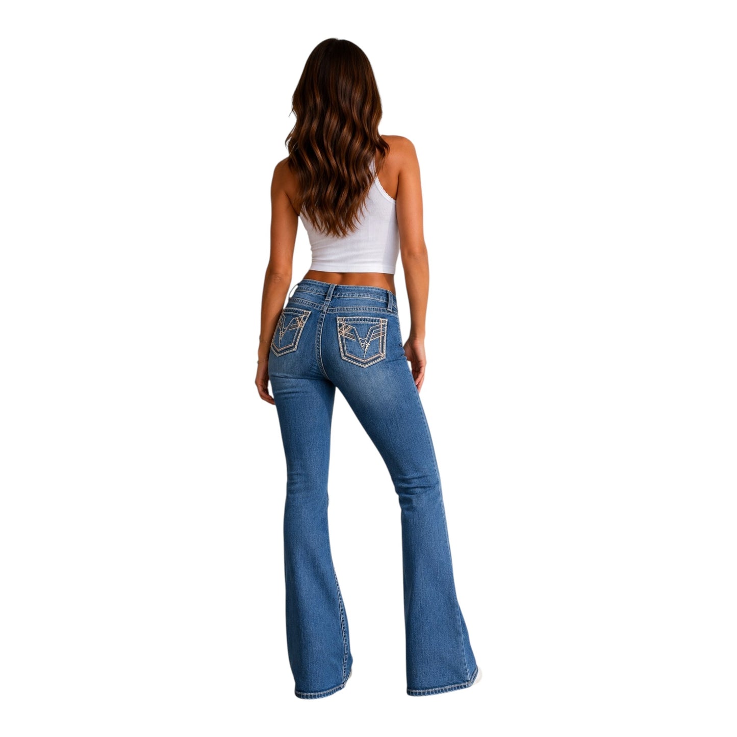 VIGOSS Heritage Fit Boot Cut Jeans W32 / DE 42 Blue Washed Y2K