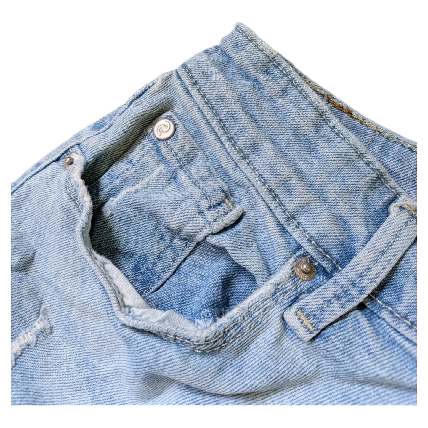 Denizen by Levi’s Mid Rise Denim Shorts hellblau – W27/28 | DE 34/36 (XS/S)