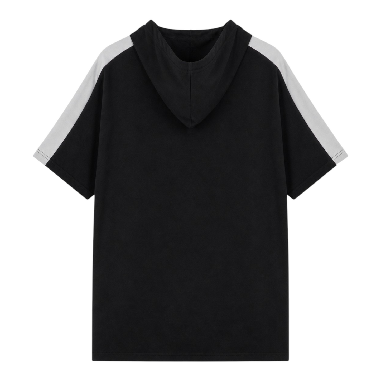 PUMA Kurzarm Hoodie Half-Zip Schwarz/Weiß – Oversized Fit mit Kapuze & Logo Details (XL)