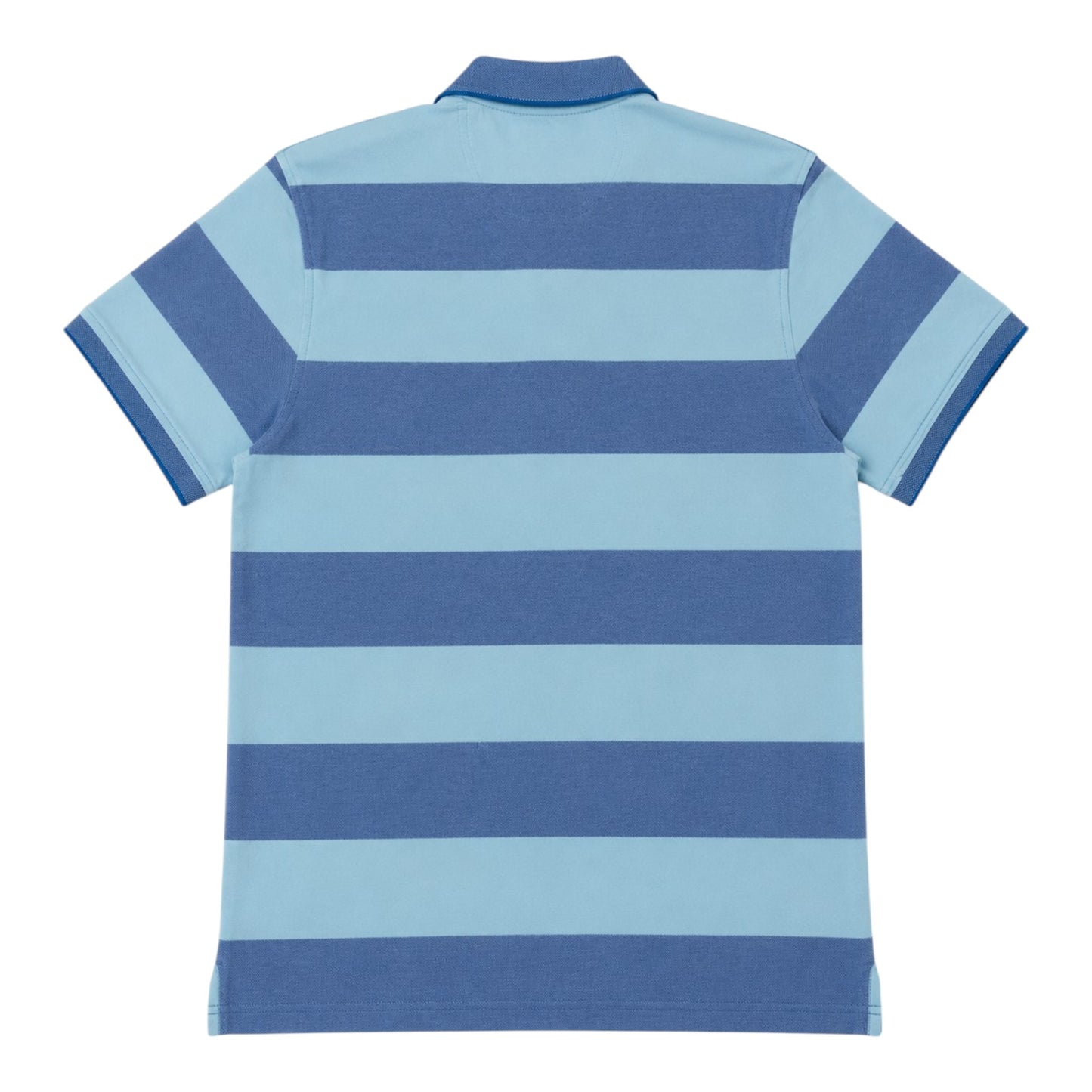 IZOD Advantage Performance Polo Shirt Blau/Türkis Gestreift Gr. M Logo Stickerei