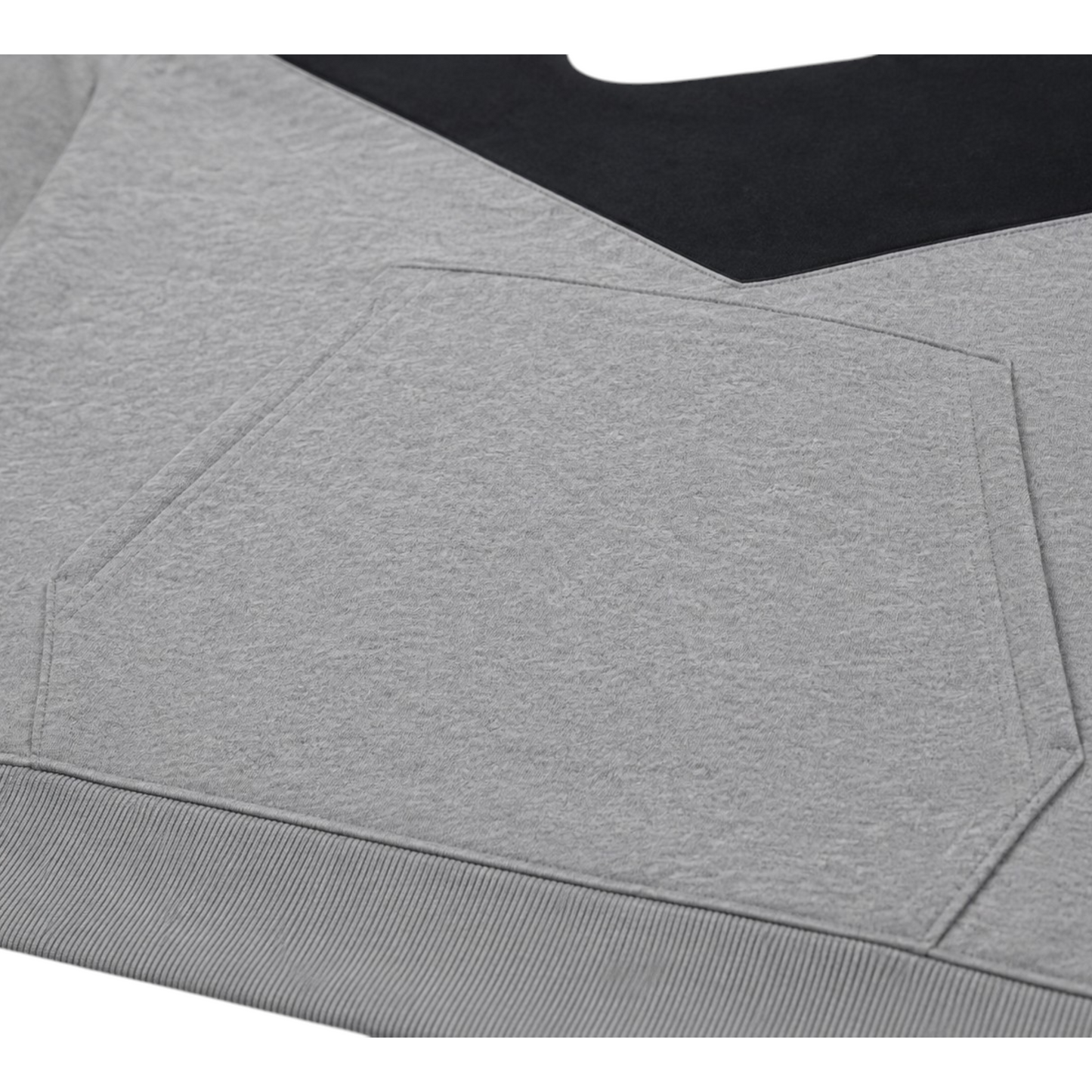 Nike Kinder Hoodie Schwarz Grau Gr. M (Youth) – Colorblock Kapuzenpullover mit großem Logo
