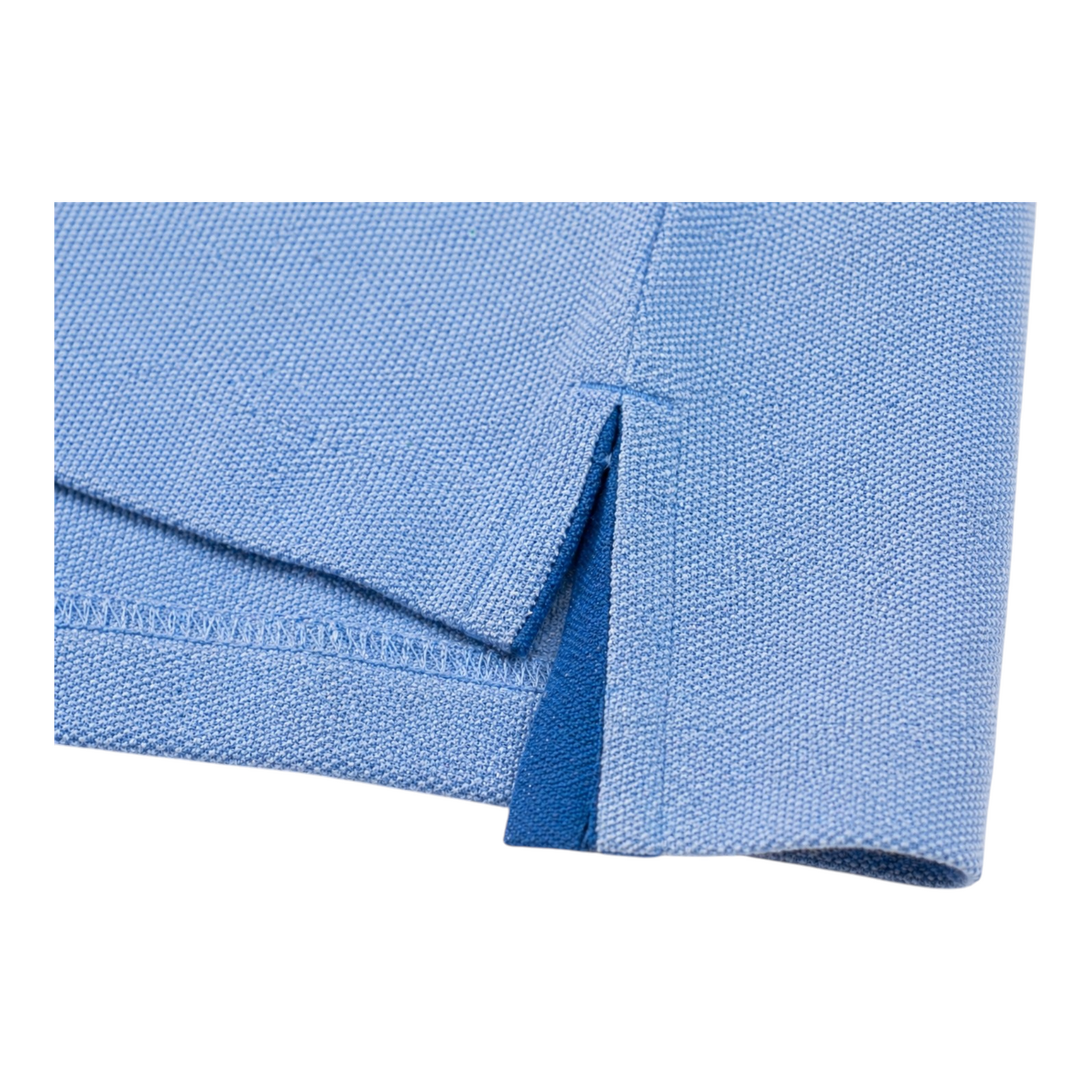 IZOD Advantage Polo Shirt Hellblau XL – Logo Stick, Kontrastknöpfe, Seitenschlitze