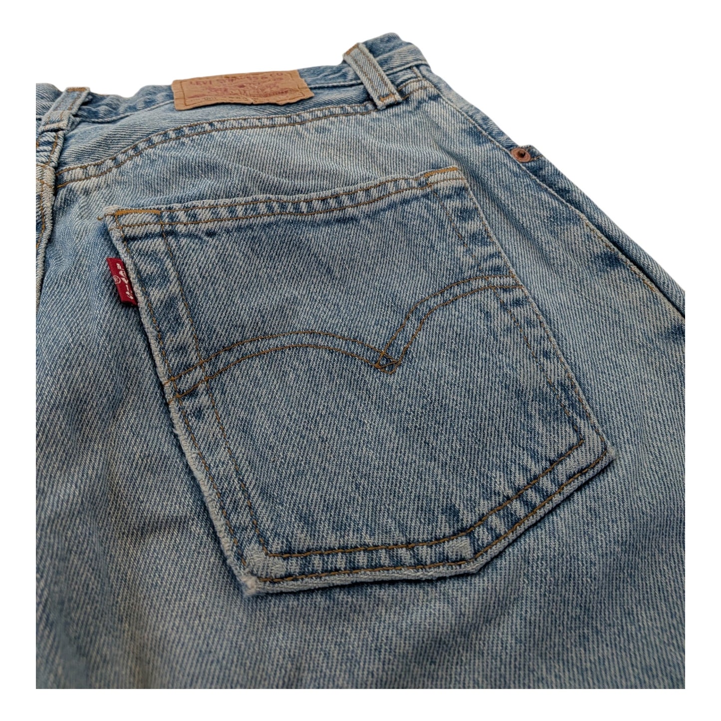 Vintage Levi’s 501 Jeans Shorts W30/DE38 Light Wash Button Fly Made in Hungary
