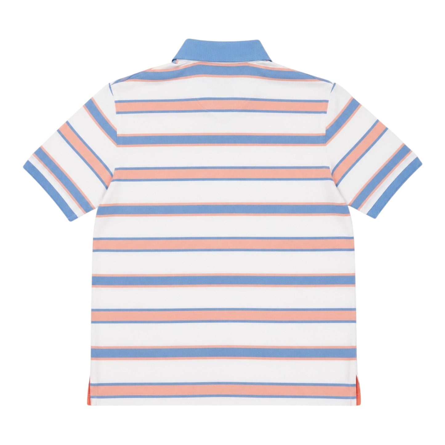 IZOD Advantage Performance Polo Shirt gestreift Weiß Blau Orange Herren Gr. M