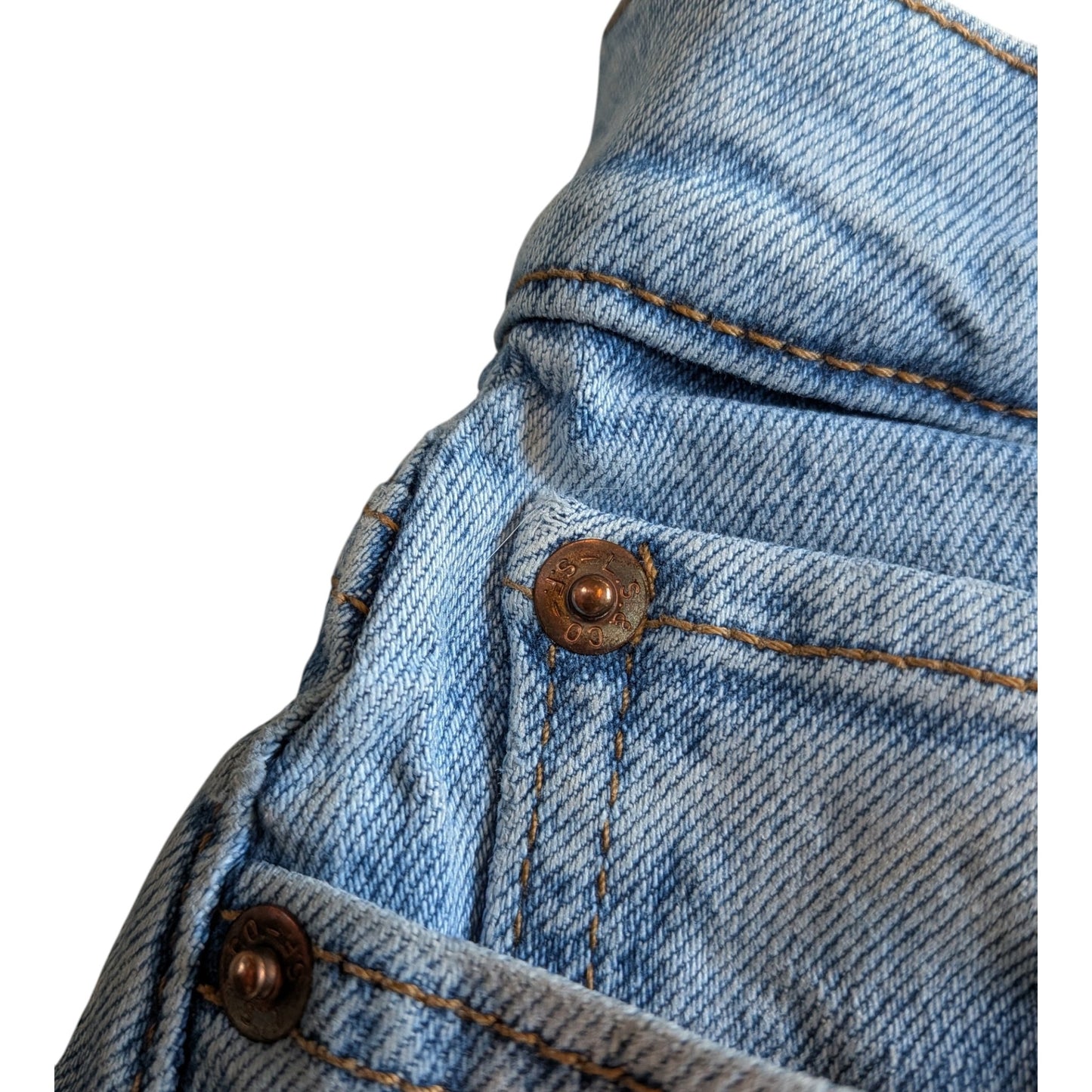 Levi’s Wedgie Straight Jeans W26 Damen High Waist Hellblau Stonewashed Vintage Fit Gr. 34
