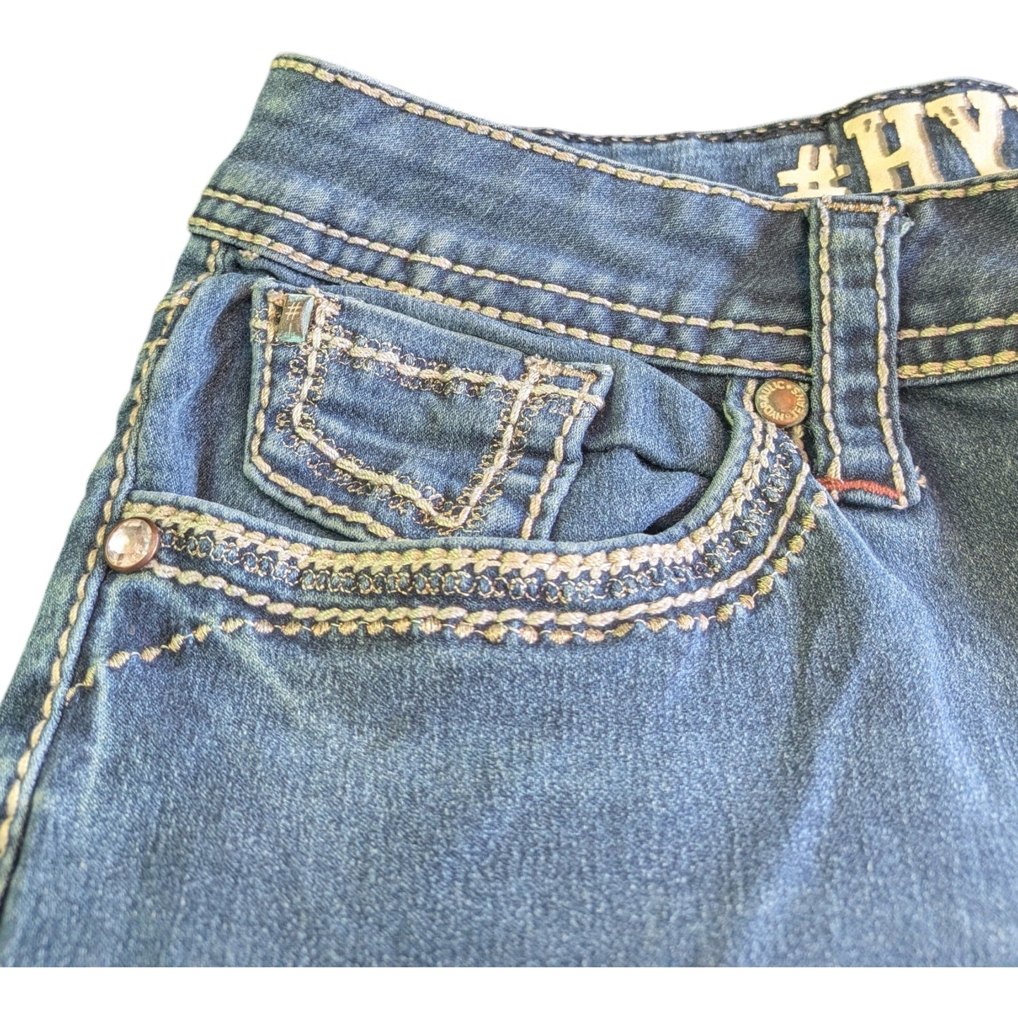 Hydraulic Lola Micro Boot Jeans W29 Blau Y2K Bootcut Stretch Used